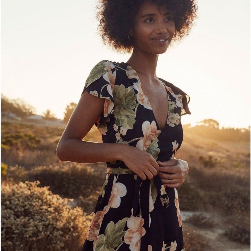 Christy Dawn Autumn Dress in Night Rose NWT